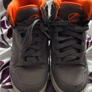Heelys youth Charcoal and Orange Sneakers